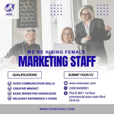 Need female hiring staff