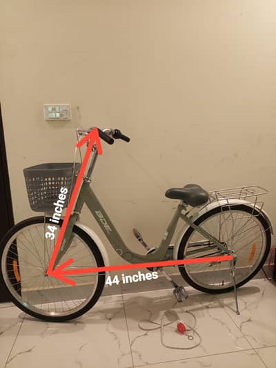 The BDF brand single speed city bicycle