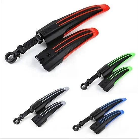 Original Exercise Cycle Mudguard High Quality Bicycle Fiber Mudguard Adjustable pair