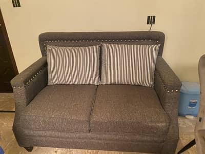 2 Seater Grey Sofa