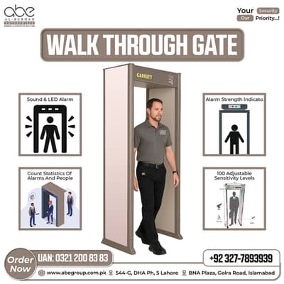 METAL DETECTOR WALK THROUGH SECURITY SCANNER GATE