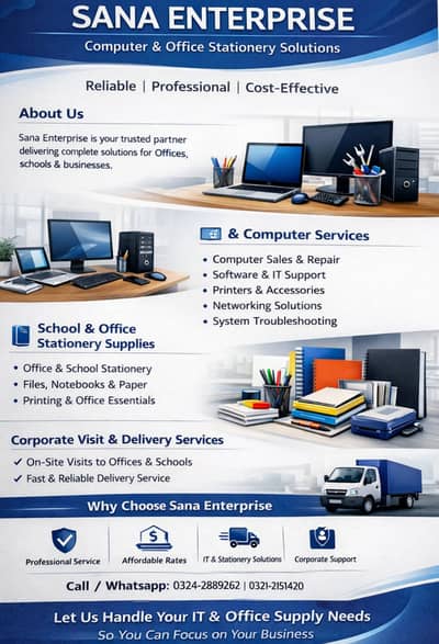 Computer & Office Stationery - Best Office Supplies ! Deal In Khi