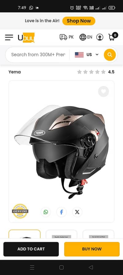 yema imported helmet for sale,