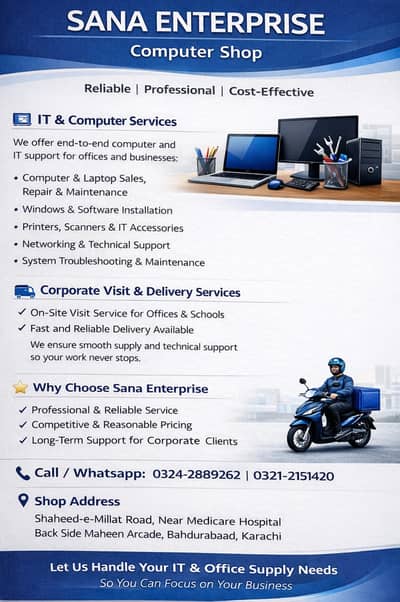 Networking & Computer Services ! SANA ENTERPRISE Computer Shop