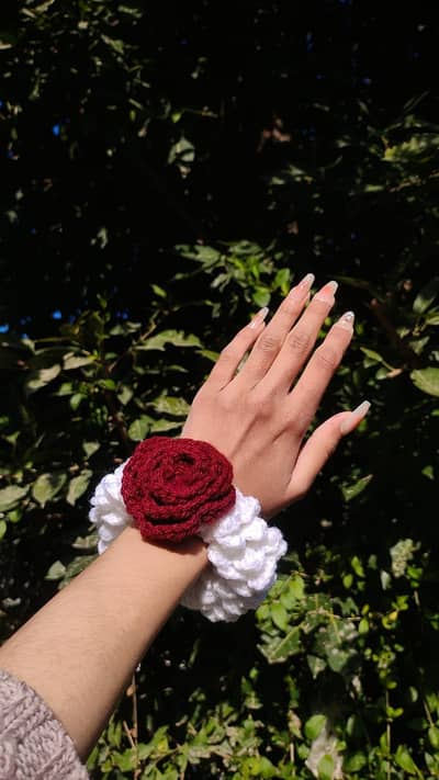 crochet handmade gajras for functions , festival etc .