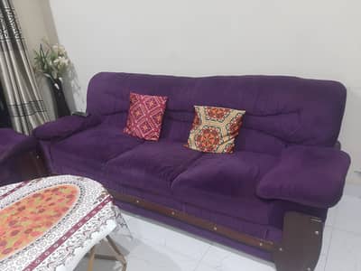 Velvet 3'2'1 sofa set in affordable price
