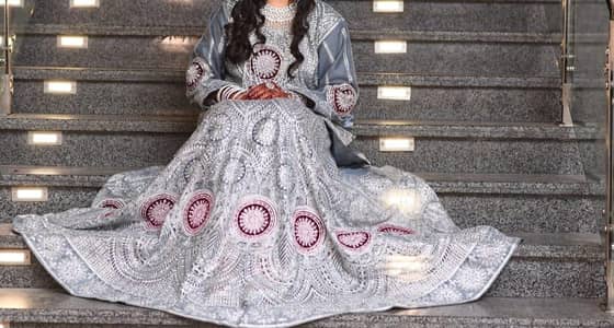 Bridal walima maxi dress for sale