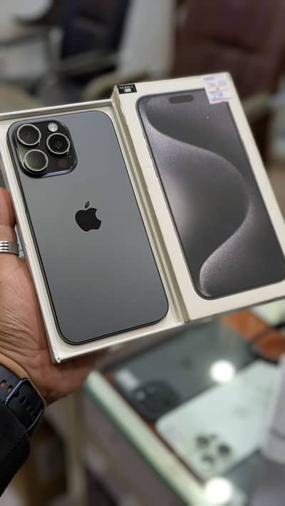 Apple Iphone 15 Pro Max 256GB Physical+E-SIM 84% Health PTA Approved