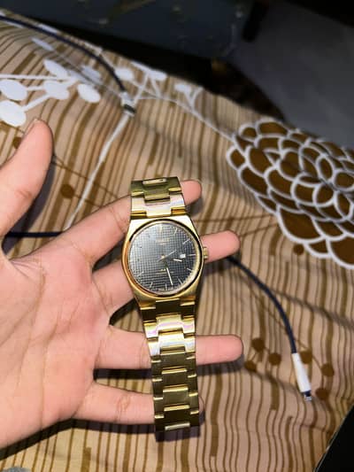 Tissot watch golden limited color