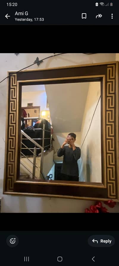 WALL MIRROR FOR SALE length 4ft width 3ft 7nich