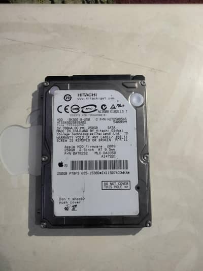 Apple hard 250GB memory