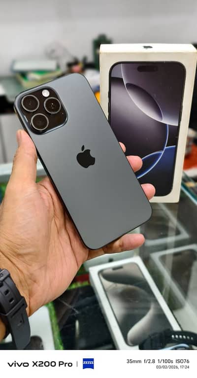 iphone 16 pro max | 256gb | like new | bh 98% | jv | box pack | ios