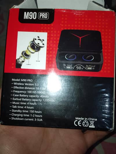 m90 pro gaming  earbuds with ENC mode Bluetooth 5.3
