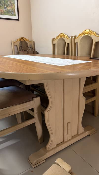 Pure wood dinning table