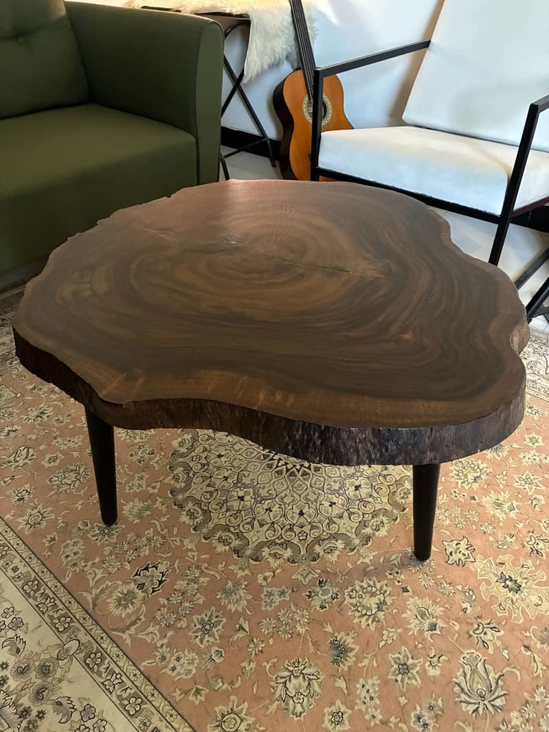 Solid Wood Tree Trunk Coffee Table 0