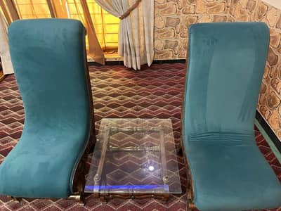 Coffee table with chair