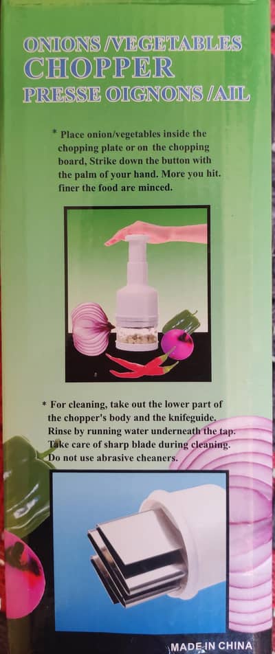 Onion, Garlic and Vegetable Chopper_ Onion Slicer