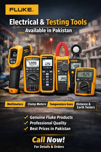 Fluke Multimeter, Clamp Meter, Insulation Tester In Pakistan