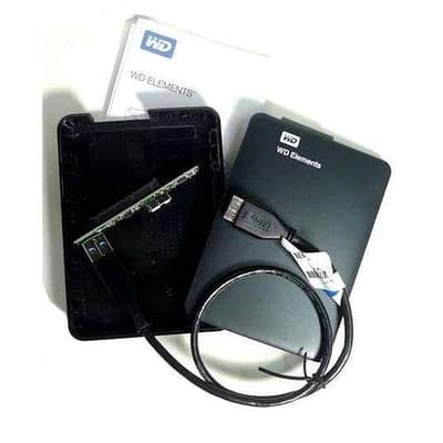 WD 1TB HDD in External Case – Portable Hard Drive