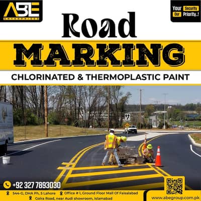 Road Marking High Visibility Thermoplastic