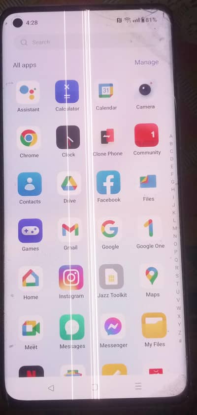 ONEPLUS 8  12/256   penel break  on other issue.