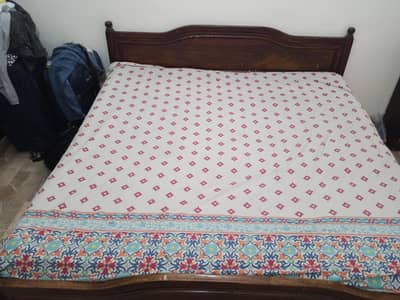 Double Bed King Size with spring metres for sale urgently