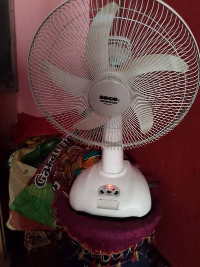 AC and DC fan chargingable