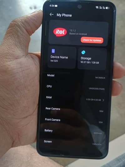 itel s25 6gb 128gb