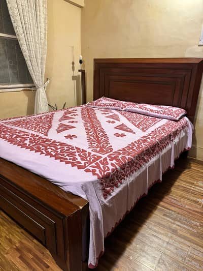 Queen Bed with foam & spring mattress