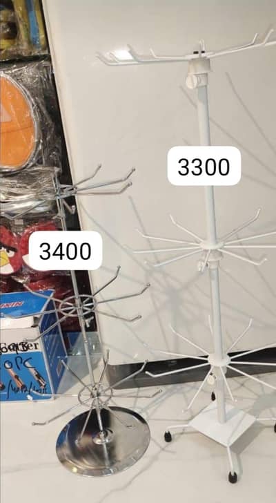 rotatable jewellery keychain stainless steel stand