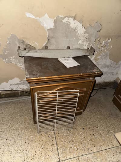 Wooden dresser + side tables for sale