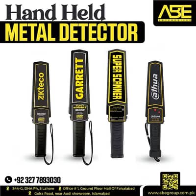 Hand Held Metal Detector (All Brands Available)