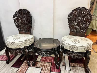 Coffee table with chairs