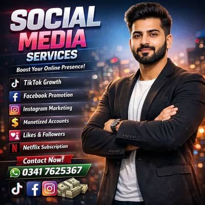 Social Media Services,YouTube,Tiktok,Followers Likes,Views,Monitize