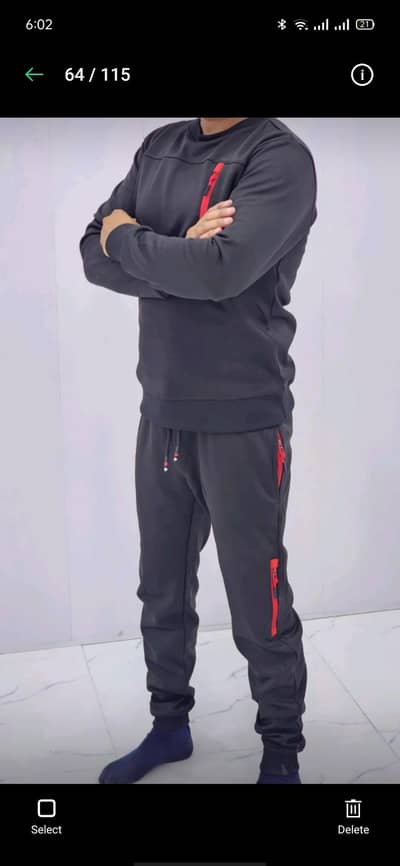 Sweater & Trouser Set – Black & White – Size S & M – Men – New