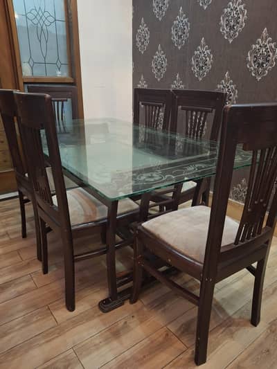 wooden dining table