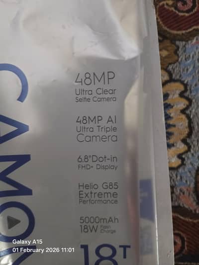Tecno camon 18t