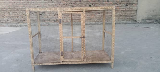 2 cages (1) potion & round cage for hen and pigeon
