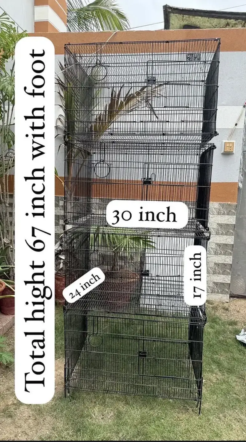 big cage/iron cage/4 portion cage /birds cage/pinjra/Cage/metal cage