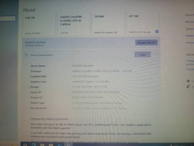 Dell lap top neat and clean condition