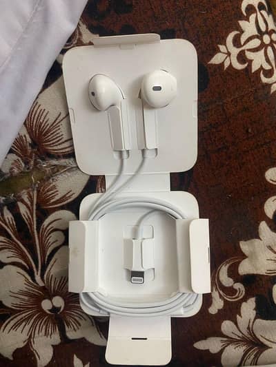 Apple original iphone handsfree (Lightning) along with connector