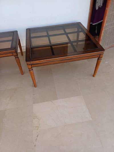 used centerpiece coffee table and side tables