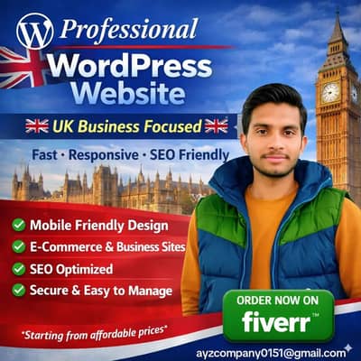 Professional WordPress Website Developer | Business & E-Commerce Sites