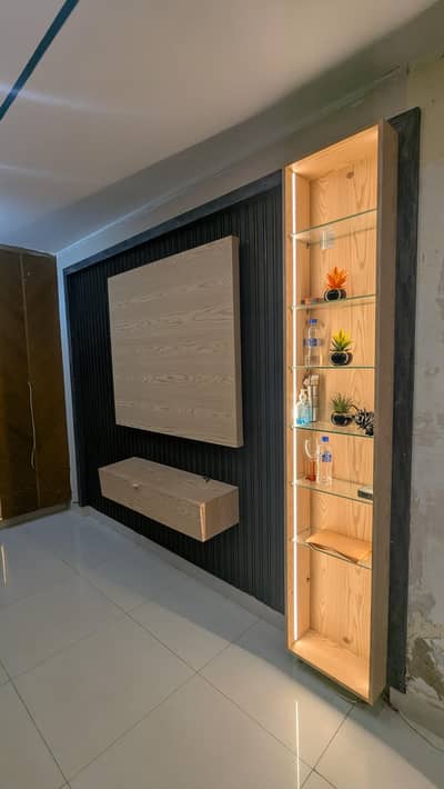 media wall and bed back wall urgent sale