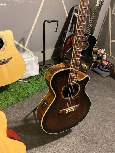 hyundai branded professional semi accoustic guitar