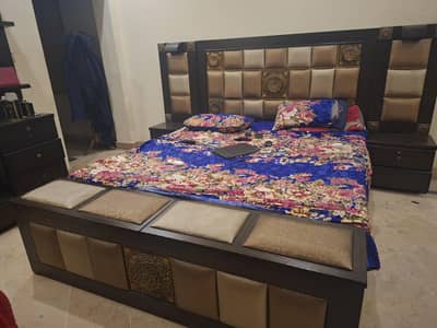 Bed , Dressing Table and coffee chairs and table for sale
