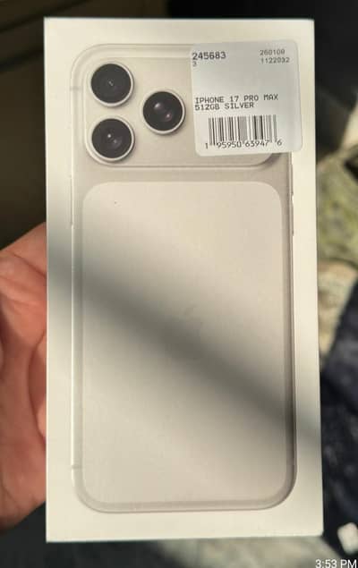 Box pack original 17 pro max