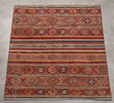 Rare Sultani Khurjin Carpet | Handwoven Masterpiece | 236 × 174 cm