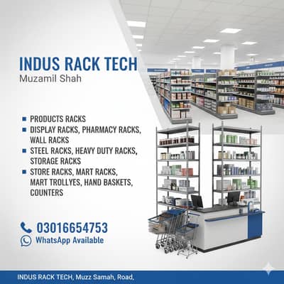Pharmacy Store Rack/ Mart Rack/ Cash Counter/ shopping trolley/ Bins