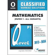 Redspot, maths olevel p1 and p2 PDF available till 2023